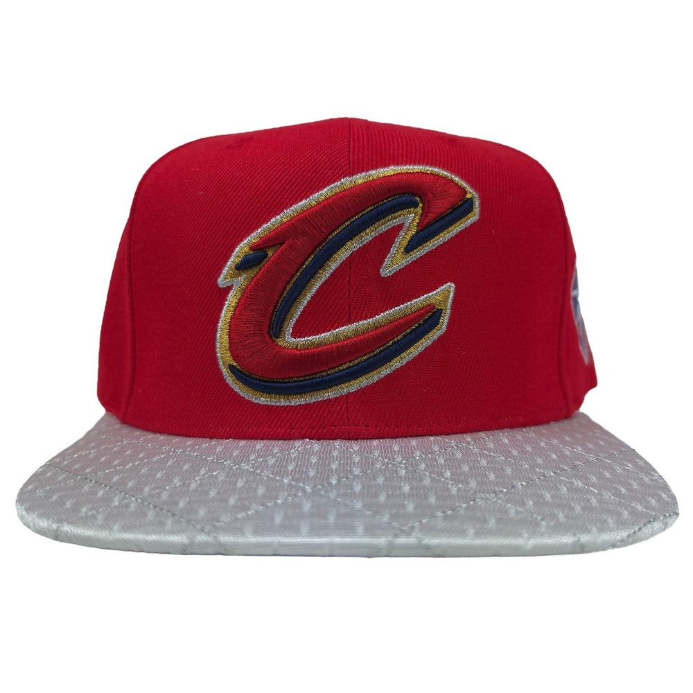 Cleveland Cavs Mitchell & Ness NBA Snapback Hat Cap 3D Logo 75th Anniversary New